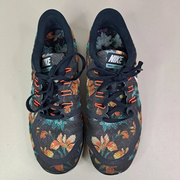 Nike Free 5.0 Floral Photosynthesis Athletic Running Shoes Women’s Size 9 Flower - Picture 3 of 12